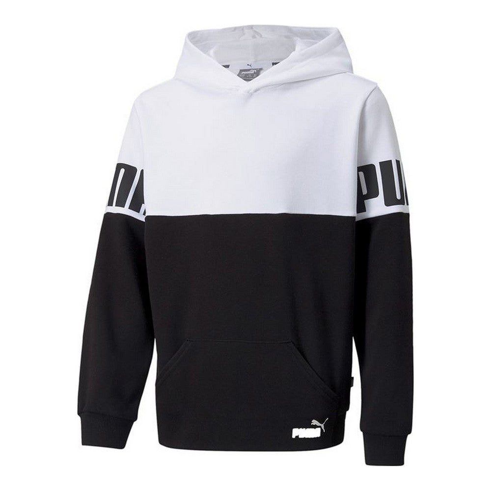 Men’s Sweatshirt without Hood Puma Colorblock White