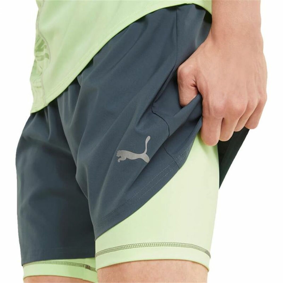 Men's Sports Shorts Puma Running 2 in 1 Black