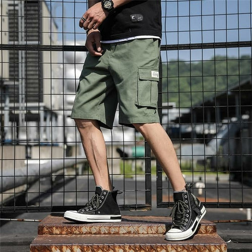 US Stock Men's Tooling Shorts Camouflage Large Size Cotton Casual