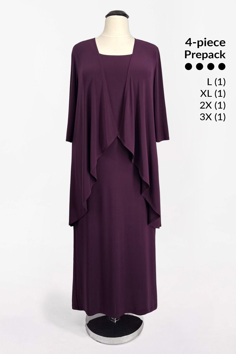 Elegant Long Evening Dress with Sweetheart Neckline & Long Sleeves CDT9000P